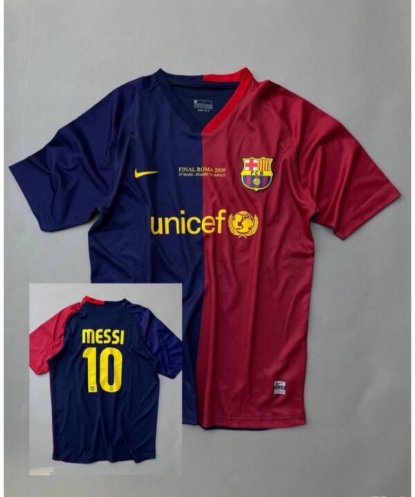 Heritage Messi Barca UCL Final Roma 2009 ـJersey