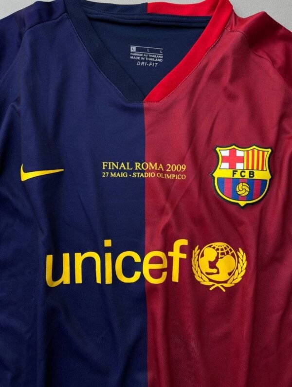 Heritage Messi Barca UCL Final Roma 2009 ـJersey - Image 2